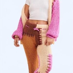 Anthropologie SAACHI Knitwear in Cream and Brown